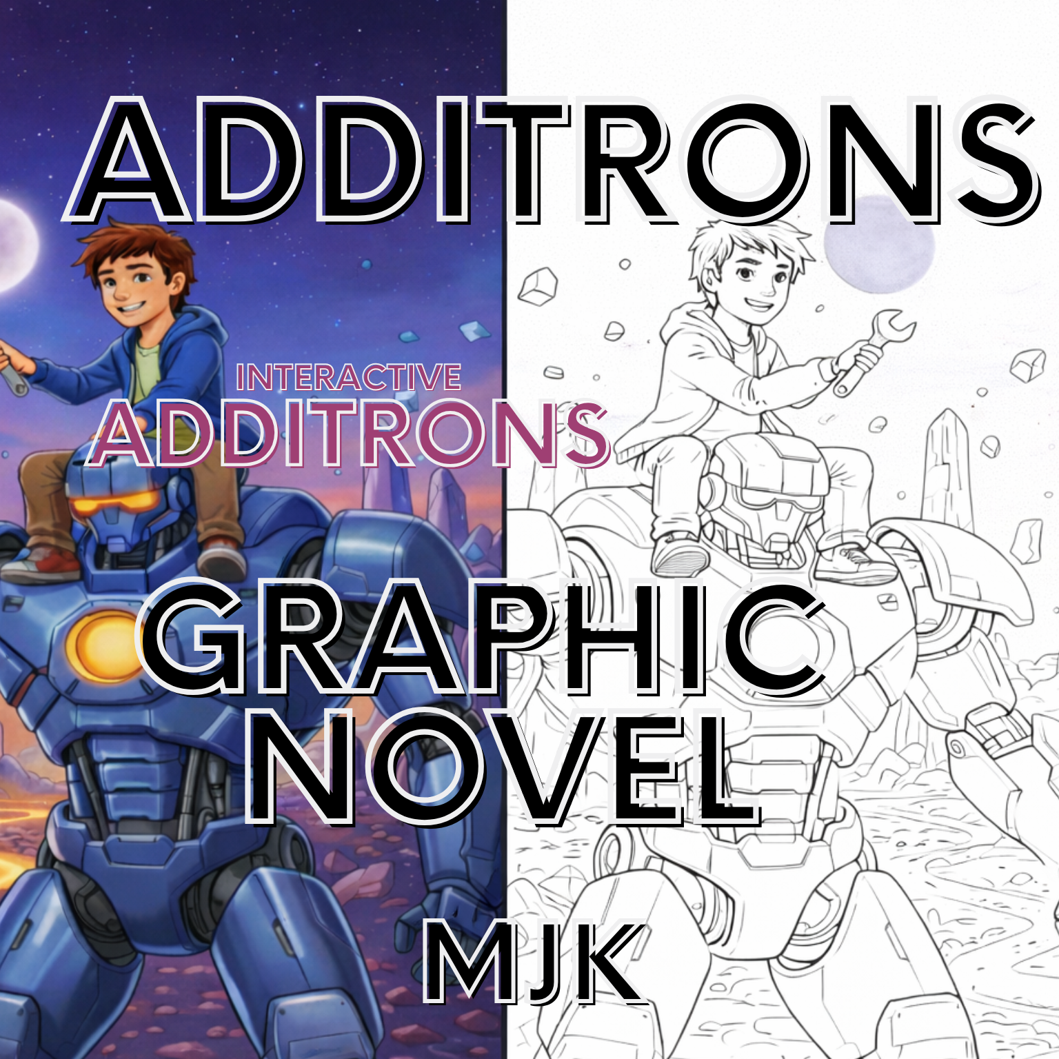 Additrons Comic Coloring Book